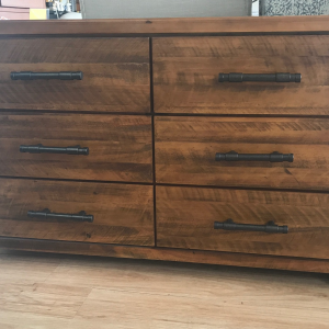 LOWBOY WITH 6 DRAWER- PINE - W