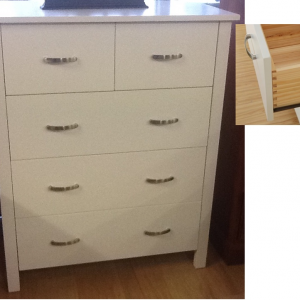 TALLBOY in SOLID WOOD -WHITE SWAN