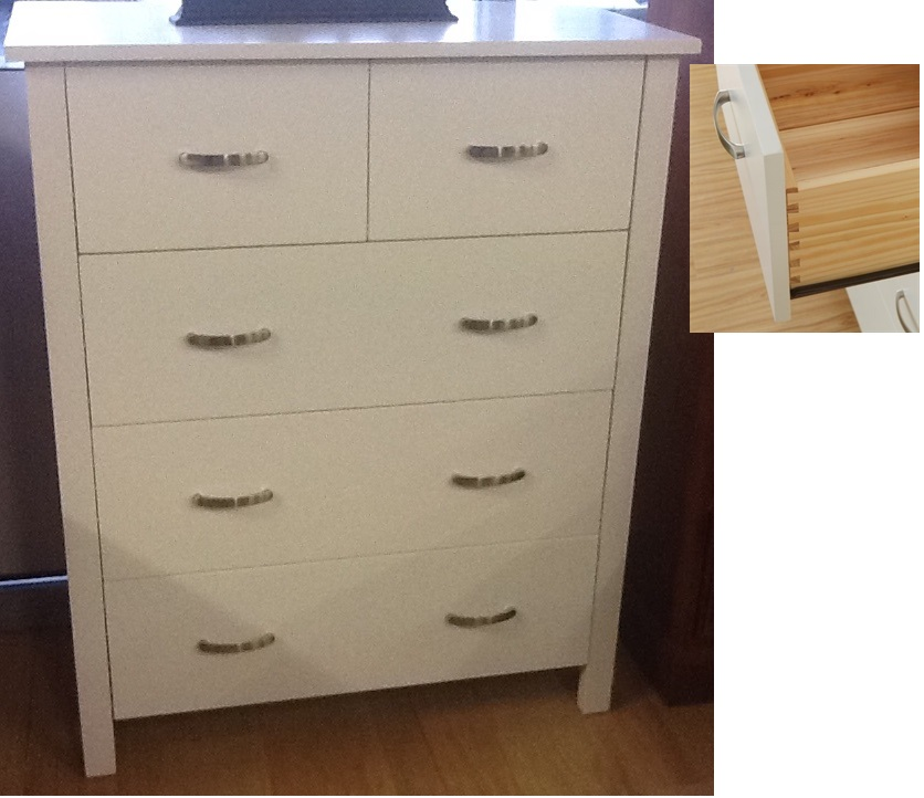 TALLBOY in SOLID WOOD -WHITE SWAN