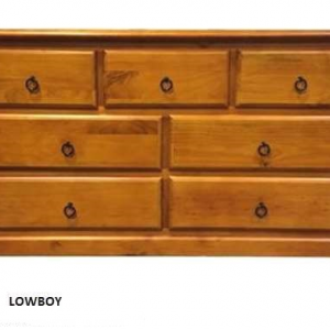 LOWBOY WITH 7 DRAWER-NZ PINE- TROY