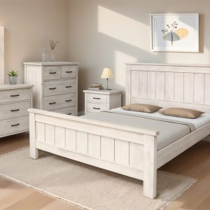 KING 3 PC BEDROOM SUITE -ACACIA WOOD - B