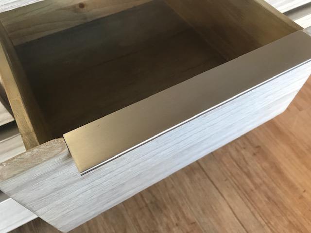 HALL TABLE IN NZ PINE -1300mm- WHITEWASH FINISH - Image 3