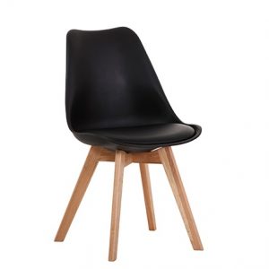 DINING CHAIRS [S] x 4 -BLACK- ONLINE ONLY