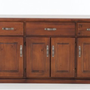 BUFFET CABINET- 3DRW 4 DOOR- SOLIDWOOD