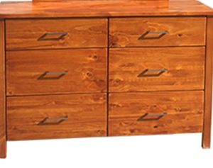 LOWBOY WITH 6 DRAWER-SOLIDWOOD- T- ONLINE SPECIAL