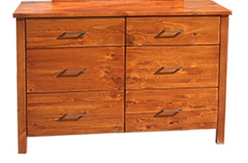 LOWBOY WITH 6 DRAWER-SOLIDWOOD- T- ONLINE SPECIAL