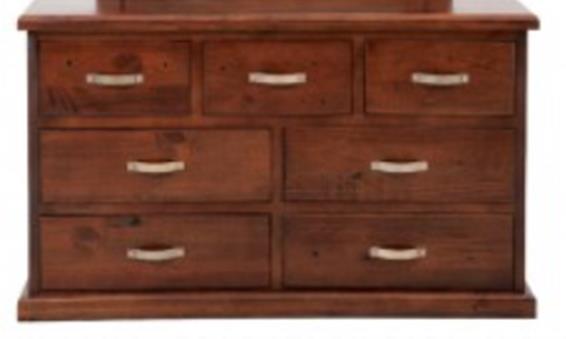 LOWBOY WITH 7 DRAWERS-NZ PINE- VICTORIA