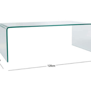 COFFEE TABLE IN GLASS - U SHAPED-ONLINE ONLY