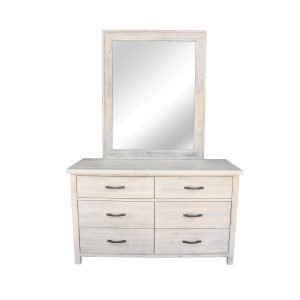 DRESSER- SOLID ACACIA WOOD -WHITEWASH FINISH