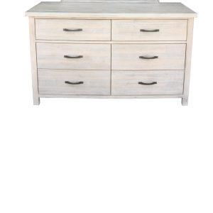 LOWBOY- SOLID ACACIA WOOD -WHITEWASH FINISH