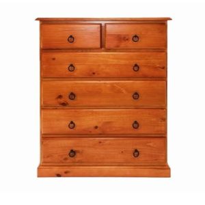 TALLBOY WITH 6 DRAWER-NZ PINE- TROY